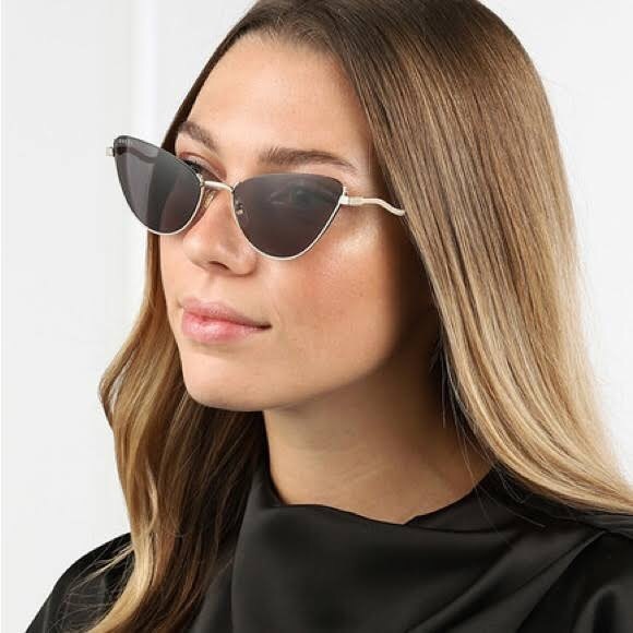 NEW GUCCI GG1006S 001 WOMEN’S GREY CAT EYE SUNGLASSES GUCCI GG 10… - Picture 10 of 16